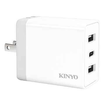 Kinyo 雙USB + Type-C 充電器 55 x 45 x 27mm 60g  CUH-5355  1個