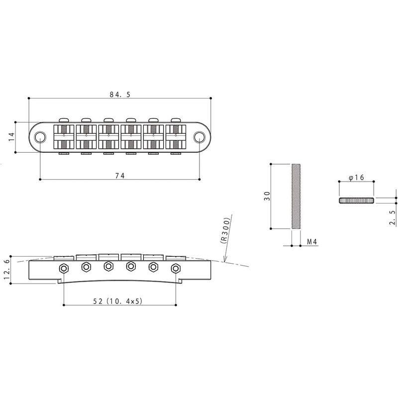 SCUD GOTOH GE103B ブラスサドル特注品 300R セリアゲタイプ ゴールド