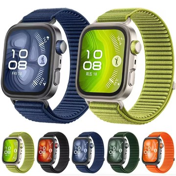 適用於華為 Watch Fit 3 手鍊帶的尼龍透氣環帶