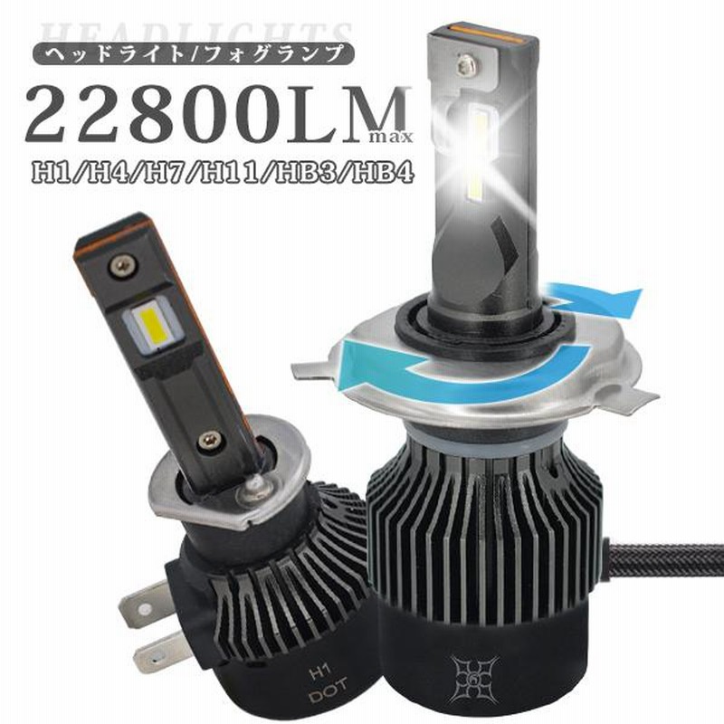 オッティ H92W ニッサン nissan LED ヘッドライト バルブ Hi HB3 車検対応 22800LM 360°角度調整 プラグ式 簡単取付  2本set | LINEショッピング