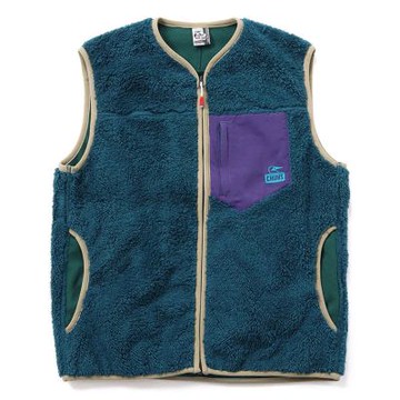CHUMS 男 Bonding Fleece No Collar Vest刷毛背心 CH041358T018