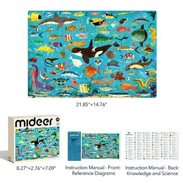 mideer - mideer學習拼圖-海洋生物 MDCT-4303