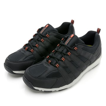 5E寬楦輕量防潑水健走男鞋-黑