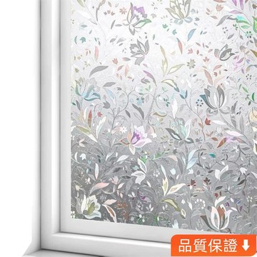 💥台灣出貨💥 免膠3D玻璃窗貼紙歐式窗戶防窺透光不透明洗手間推拉防曬磨砂貼膜
