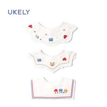 嬰兒口水巾夏季薄款女寶純棉圍嘴360度旋轉新生兒寶寶防吐奶圍兜