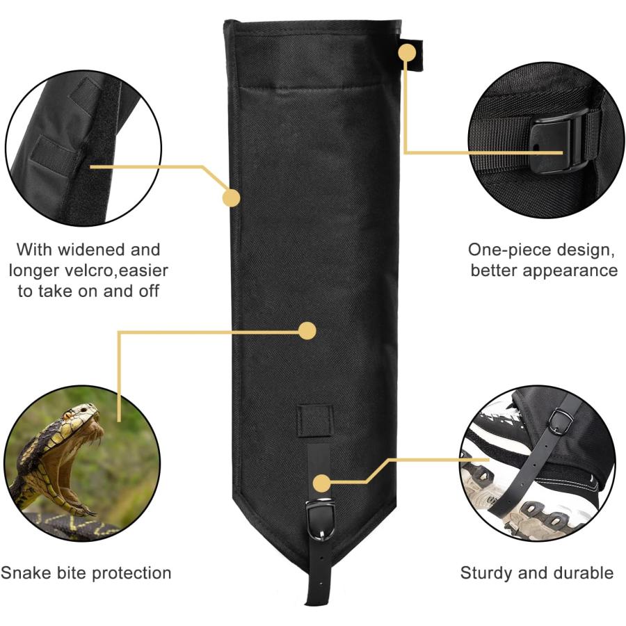  Tuff Shins Snake Leggings - Snake Bite Gaiter Guards for Men &  Women - Protection Outdoors while Hiking & Hunting - one Size : Sports &  Outdoors