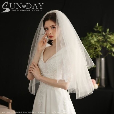 ウエディングベール パーティー 結婚式 ヘッドドレス 結婚式用 教会挙式 披露宴 髪飾り 前撮り 撮影 花嫁 ウエディングドレス フェイスアップ