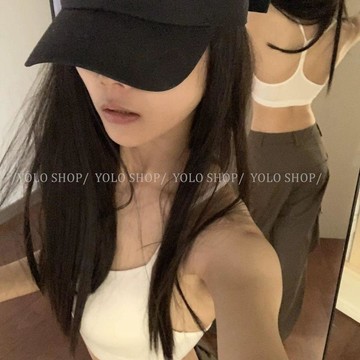瘋搶預購🛍️美背運動內衣聚攏一體杯細肩帶鋼圈文胸瑜伽抹胸跑步bra背心PFHU