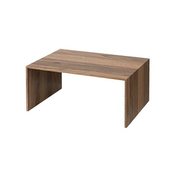 【日本霜山】木質ㄇ型置物/分層收納架-胡桃木