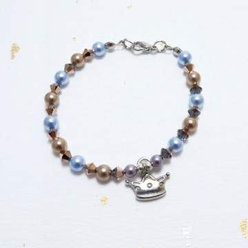 入秋 ◆brown - 施華洛世奇水晶珍珠 / 日本珠 / 手鍊 手環 禮物客製設計