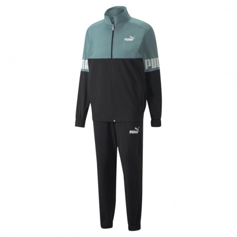 PUMA♢ジャージ ランニングウェア スポーツウェア set L(個別販売不可) プーマ メンズ ジャージ 上下セット ポリ カラーブロックスーツ