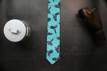 绿色鹦鹉英伦风味道十足领带bolotie