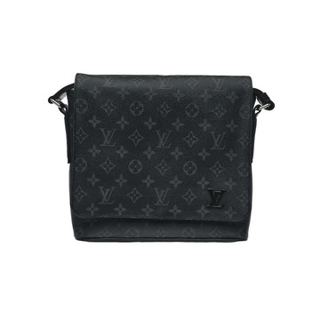 LOUIS VUITTON M44000 DISTRICT 棋盤格紋帆布翻蓋郵差包斜背包 PM