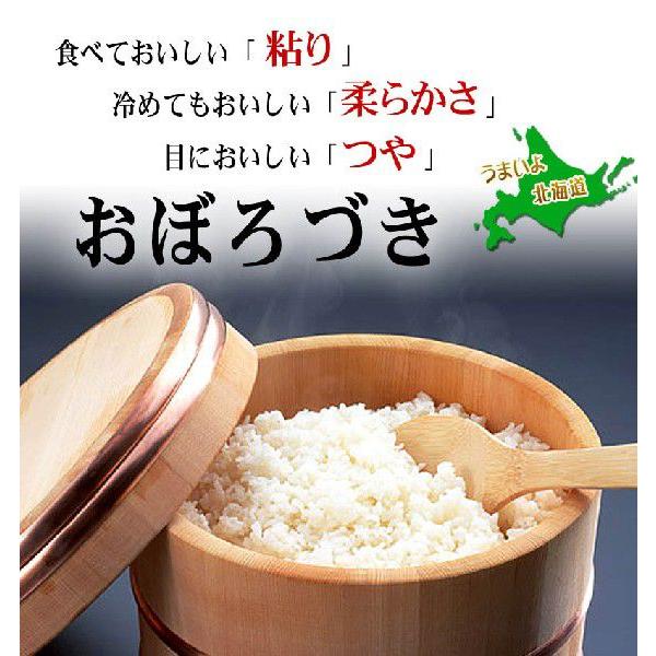 (送料無料)令和5年度 新米 北海道産おぼろづき 5kg 白米、精米　もっちりした食感のお米。柔らかい食感と強い粘りが特徴のおぼろづき。グルメ通販(ギフト)