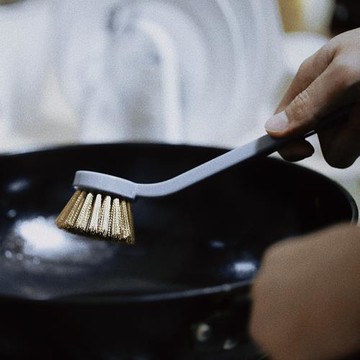 日本鍋刷廚房洗鍋刷子家用不沾油不粘鍋長柄鍋刷鐵鍋專用刷銅絲球