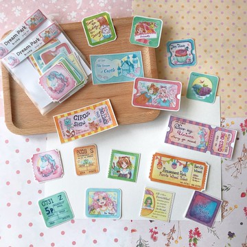 Dream Park 夢幻遊樂園 16張入貼紙包