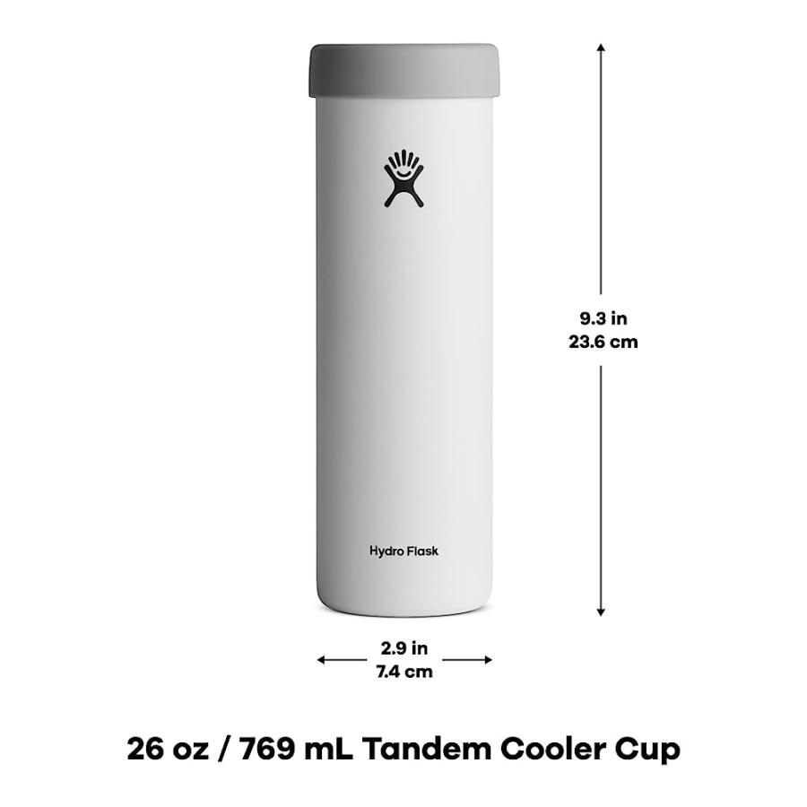 HYDRO FLASK DUAL 12 OZ TANDEM STAINLESS STEEL REUSABLE CAN HOLDER COOLER CUP GOJI VACUUM INSULATED, DISHWASHER SAFE, BPA-FREE, NON-TOXIC