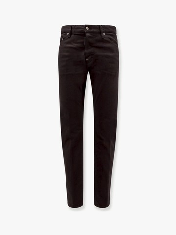 Stretch cotton trouser with white bull tag - DSQUARED2 - gender_Man