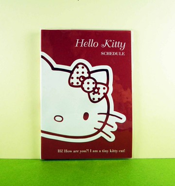 【震撼精品百貨】Hello Kitty 凱蒂貓 手冊套-紅白色 震撼日式精品百貨