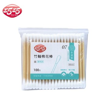 【巧巧】圓頭竹軸棉花棒(100支/包)