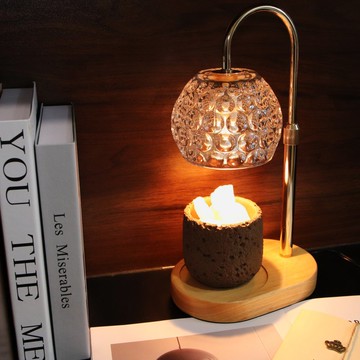 琉淨暖香開運鹽燈/擴香-水晶