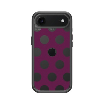 iPhone Air Mod NX -邊框背蓋組合 (相機按鈕) 黑 - Pattern Play - 莓果圓點