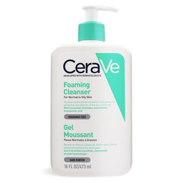 CeraVe 適樂膚 溫和泡沫潔膚露(473ml)-國際航空版