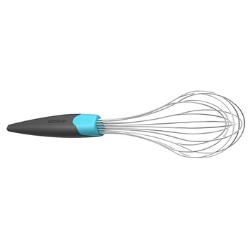 unopan 屋諾 8吋打蛋器 304不鏽鋼材質 堅固耐用  銀色 + 藍色 + 黑色  1支