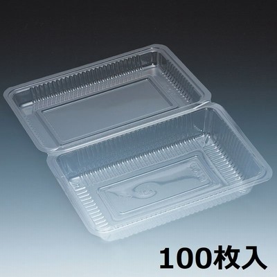 シーピー化成 フードパック 折蓋タイプ 大深H-1-AN 100枚入 004420370