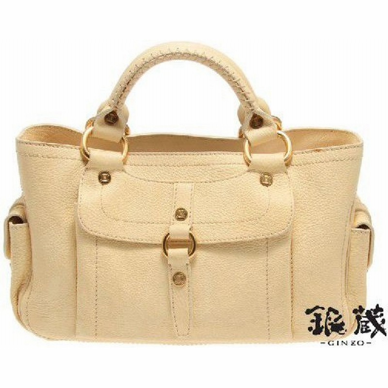 セリーヌ・CELINE ブギーバッグ カーフ クリーム系(中古)◇ 通販 LINE ...