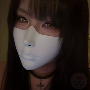 💫店長推薦💫半臉面具完美臉型仿生cosplay萬聖節賽博朋克機械科技感fakeface
