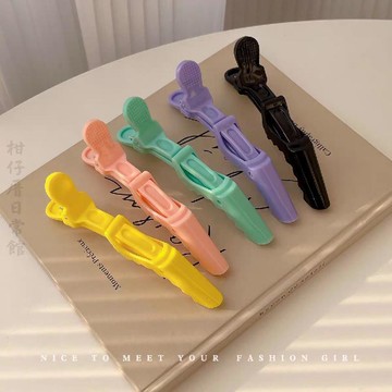 🔥2件8折🍊臺北出貨🍊可開發票鱷魚夾髮夾大號側邊劉海定位夾髮根蓬鬆夾高顱頂無痕化妝鴨嘴夾女