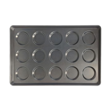 SaNNeNg 三能 1000系列不沾 4吋15連平底漢堡烤盤 SN1625  675 x 435 x 37mm  1個