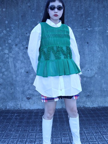 2way無袖設計上衣4012GR meikeiin原創設計手作