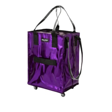 HULKEN｜浩肯包2.0｜紫色｜中｜折疊多輪推車 大型購物推車 購物袋 折疊推車 環保材質 環保購物袋 大容量 採購 採買 大包