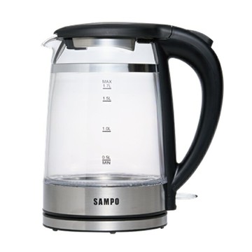 【史代新文具】SAMPO聲寶 KP-CH17D 1.7L 雙層防燙玻璃快煮壺