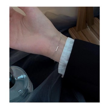 (S2305E)🔥現貨🔥S925純銀簡約手鍊女ins小眾設計冷淡風氣質高級感輕奢精緻手飾【開運堂】