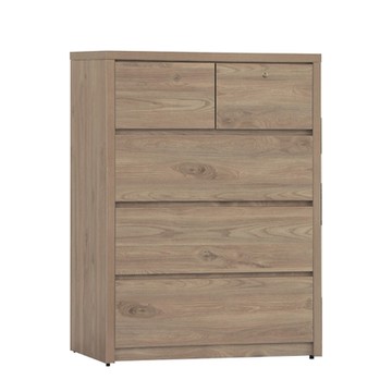 文創集 倫思3尺五抽斗櫃(二色可選)-91x51x120cm免組