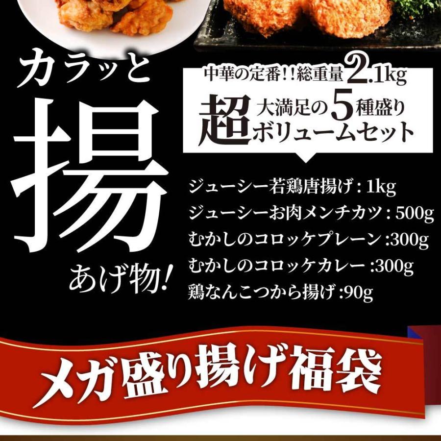 惣菜 福袋 《総重量2kg》 揚げ物 冷凍 セット 唐揚げ コロッケ メンチカツ なんこつ 肉 お歳暮 ギフト 食品 誕生日 プレゼント