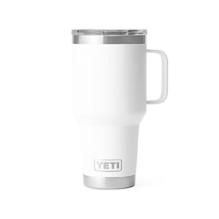 YETI Rambler 30 oz Travel Mug, Stainless Steel, Vacuum Insulated with Stronghold Lid, White並行輸入品