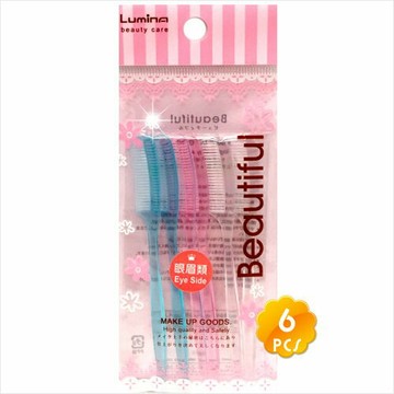L-B00189攜帶便利型-單排眉梳(6入) [52673]