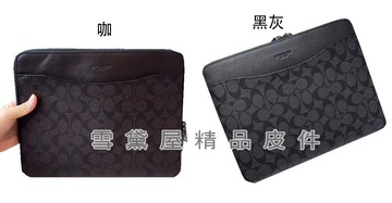 ~雪黛屋~COACH 手拿文件包小容量薄型國際正版保證防水防刮皮革品證購證塵套提袋等候10-15日C645621