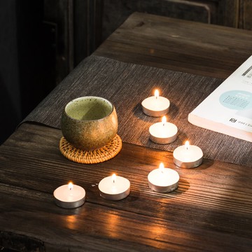 傳藝窯茶具蠟燭10只煮茶爐泡茶溫茶茶壺保溫加熱燃燒溫酒茶道配件