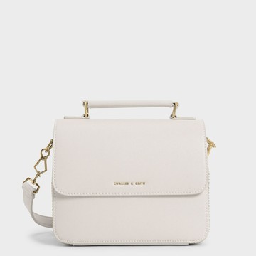 掀蓋方形斜背包