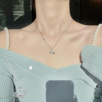 MoonDy 閨蜜項鍊 個性項鍊 女生項鍊 星星項鍊 韓國飾品 925 項鍊 女生禮物 星
