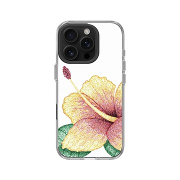 iPhone 16 Pro Clear Case（相機按鈕） 透明 - MOLECULARTS - 朱槿花