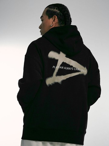 Signature Blur Hoodie - Black