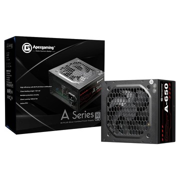 Apexgaming 艾湃  A650/650W銀牌 電源供應器