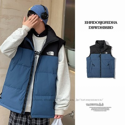 ダウンベスト メンズ レディース ダウンジャケット 切り替え 刺しゅう入り 防風 防寒 軽量 暖かい ベスト 釣り スポーツ アウトドア オシャレ 秋冬 通販 Lineポイント最大get Lineショッピング