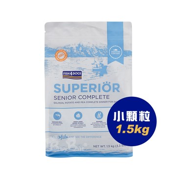 【倆寶貝精品館】海洋之星FISH4DOGS 強化升級配方(老犬/體重控制成犬  小顆粒-1.5kg )